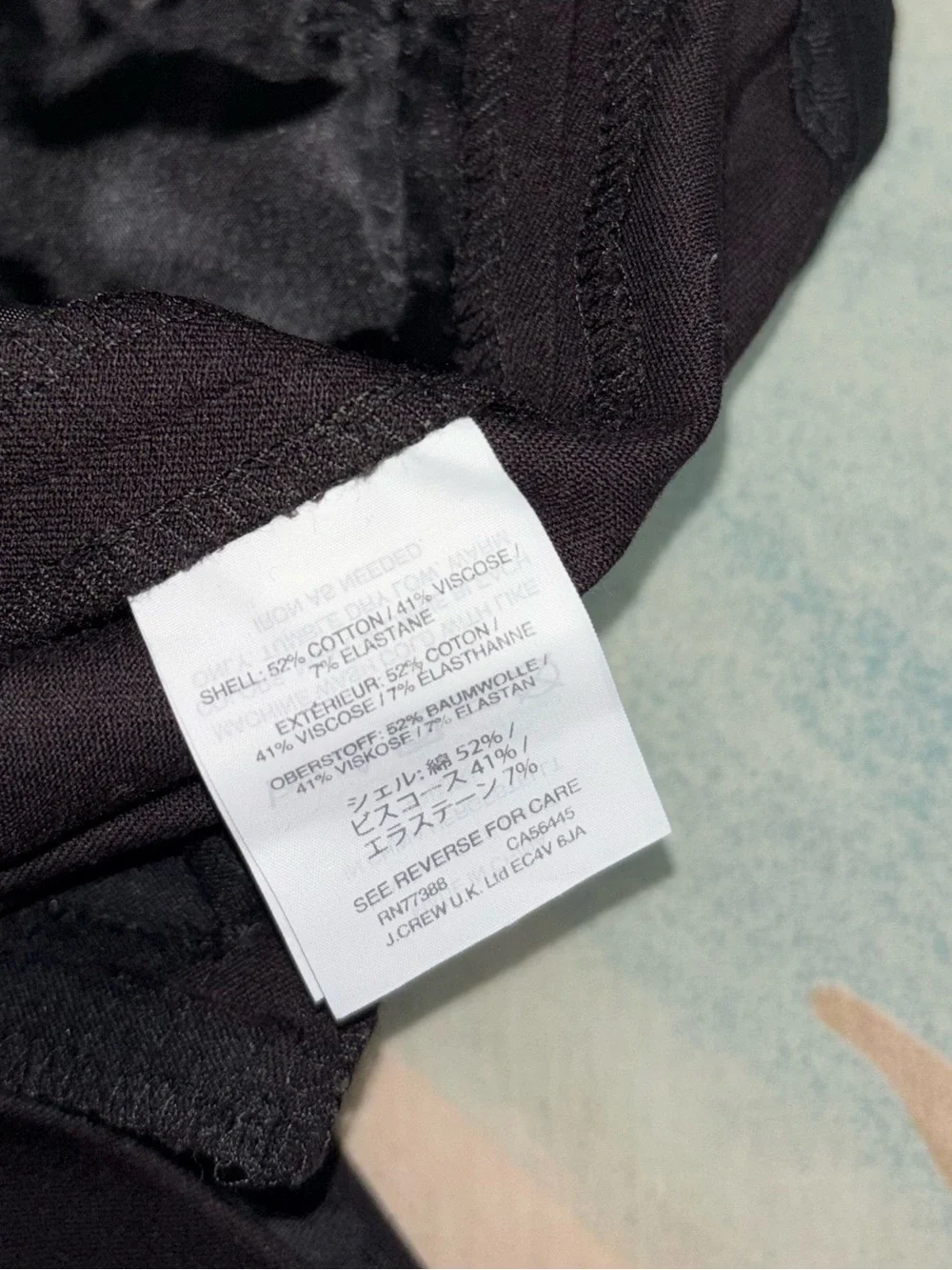 J. Crew Martie faded black Pants women’s size 14